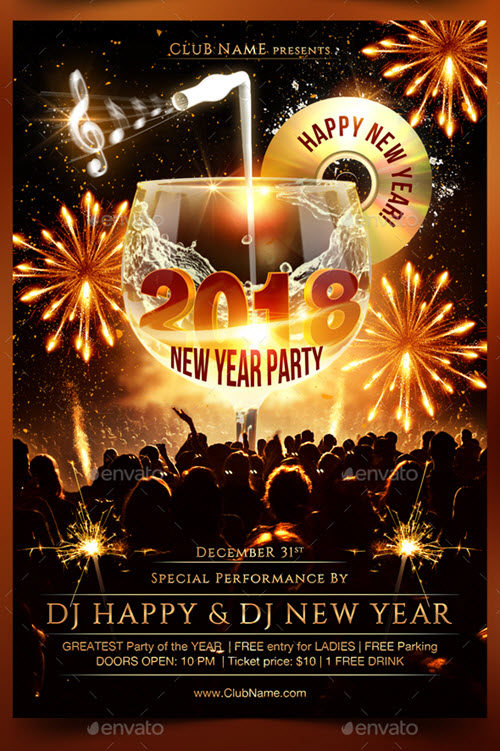 End Of Year Party Flyer Template / 70 Free Psd Party Flyer Templates To Attract More People ...