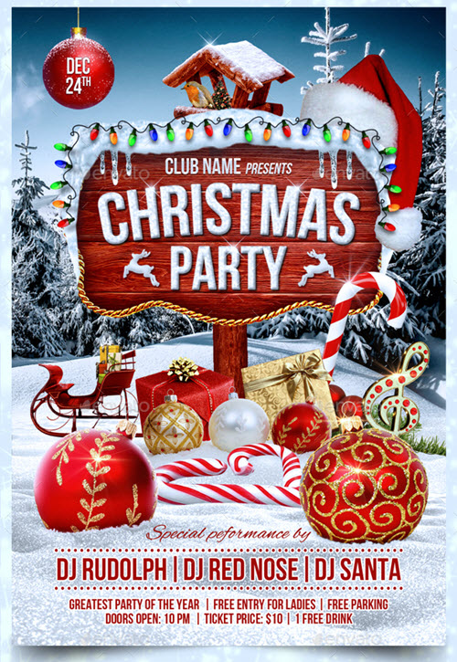 40 Premium Free Christmas Flyer Templates In Psd For Best Holidays Free Psd Templates