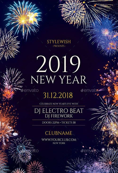 45 Premium And Free New Year S Eve Flyer Psd Templates For Upcoming X Mas 2019 Parties Free Psd Templates