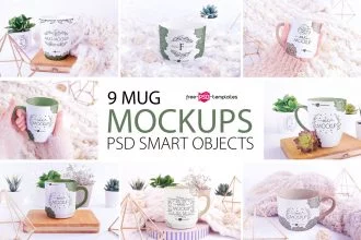 Free Mug Mockup + Premium Version