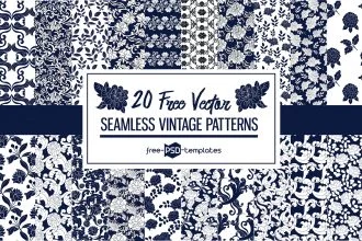 20 Free Seamless Vector Vintage Patterns