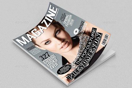 Photoshop Magazine Cover Template from free-psd-templates.com