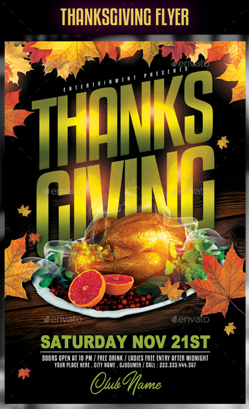 Thanksgiving Flyer Template Free