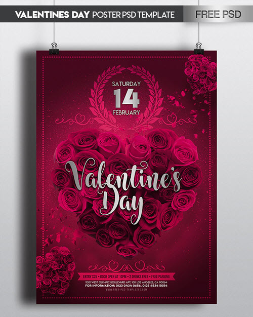 valentines day psd free