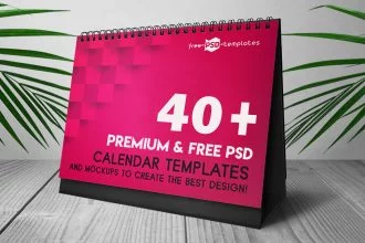 40+Premium and Free PSD Calendar Templates & Mockups to create the best design!