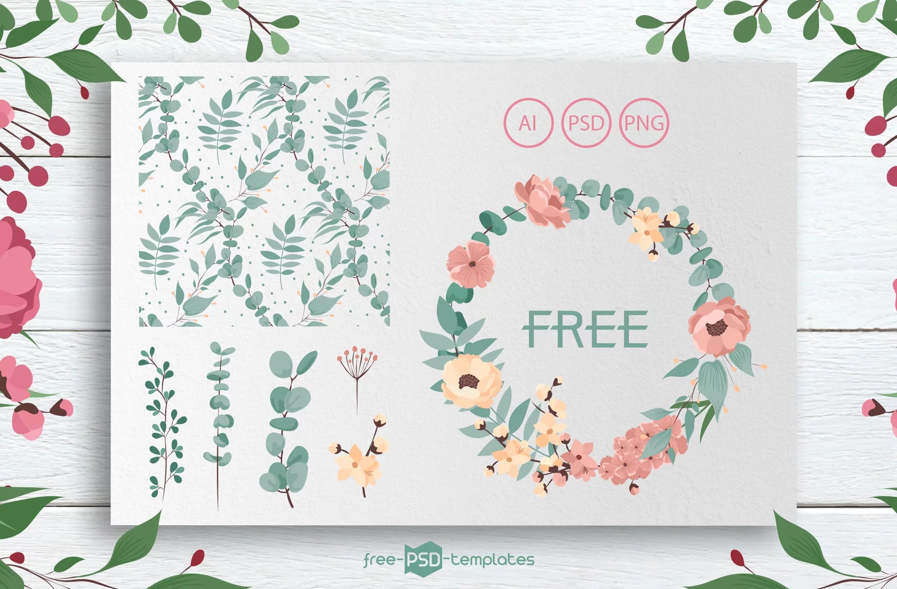 Free Wedding Floral Bundle + Premium Version