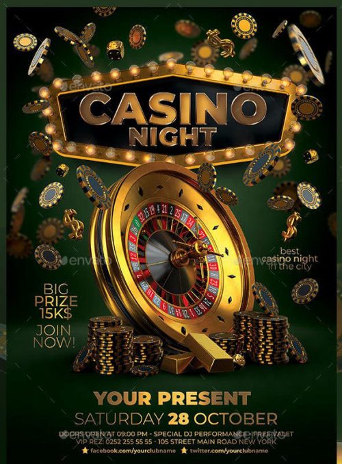 Free Casino Night Flyer Template