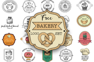 Free Bakery Logo Set Free Bakery Logo Set