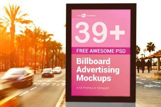 39+ Free Awesome PSD Billboard Advertising Mockups and Premium Version!