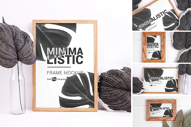 Free Minimalistic Frames Mockup Set