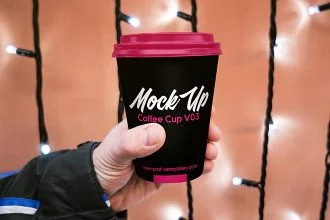 Free Coffee Cup V03 Mock-up in PSD