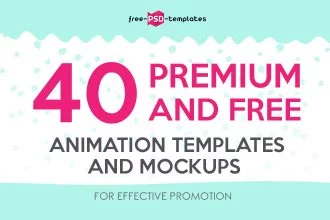 40 Premium and Free Animation Templates for Social Media and Web Promotion