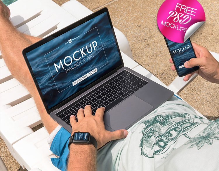 Download 83+Best Free PSD Macbook Pro & Air and iMac mockup ... PSD Mockup Templates