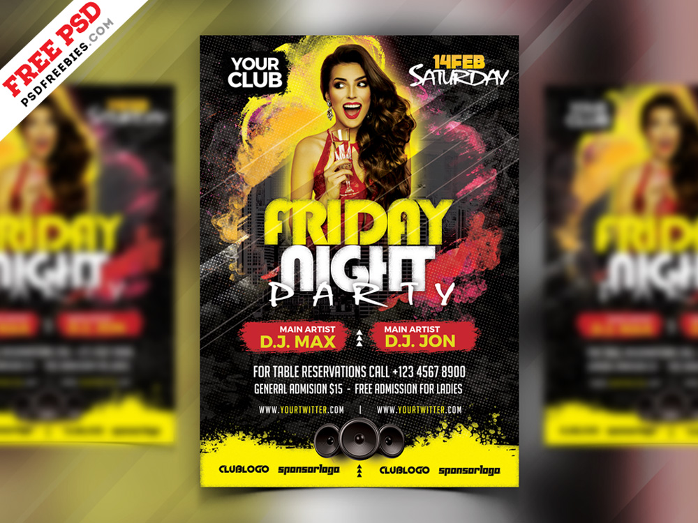 63 Premium Free Psd Party Night Club Flyer Templates For Inviting Guests Free Psd Templates