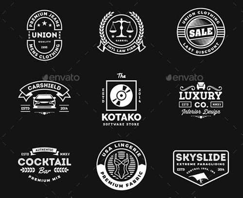 modern vintage logos