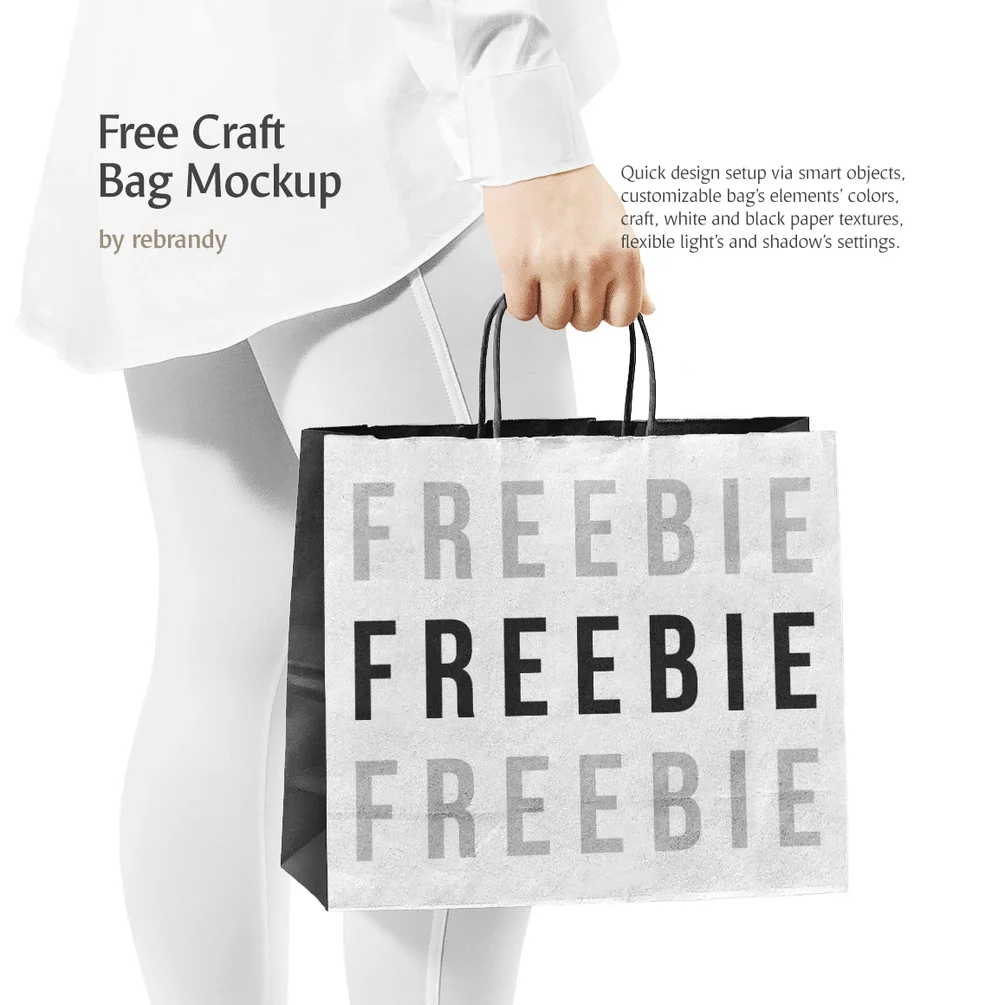 Cotton Bag in a Hand Mockup. Present your design on this mockup