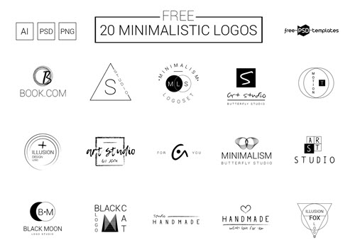 Free Minimalist Logo Designs in Vector 