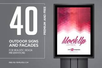 40+ Free and Premum Outdoor Signs and Facades for Realistic Design Presentations