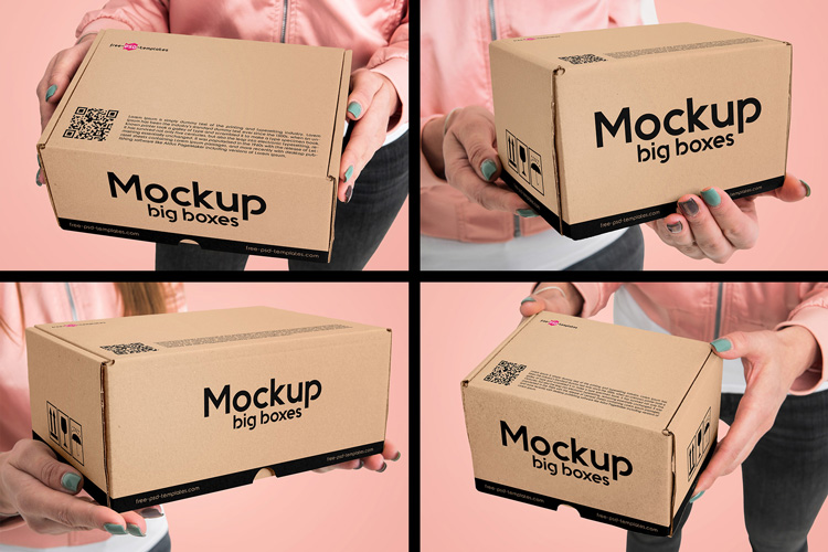 Download Free Big Boxes MockUps + Premium Version | Free PSD Templates