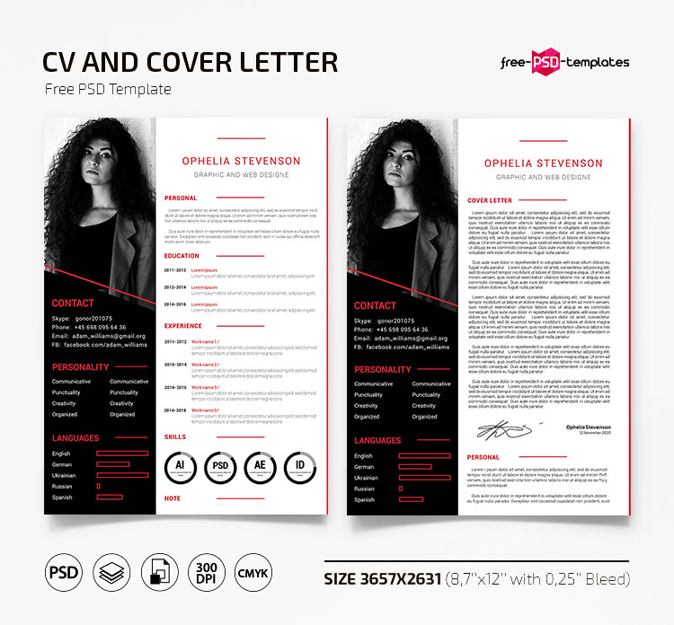 74 Free Psd Cv Resume Templates Cover Letters To Download And Vrogue