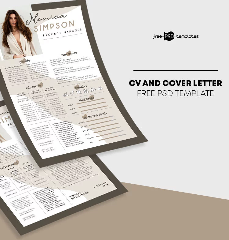74+ Free Psd Cv/ Resume Templates + Cover Letters To Download And Premium  Version! – Free Psd Templates