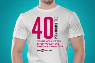40+ Free and Premium T-Shirt Mockups for Effective Clothing Branding & Promotion