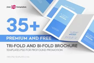 35+ Premium and Free Tri-Fold and Bi-fold Brochure Templates PSD for Profound Promotion