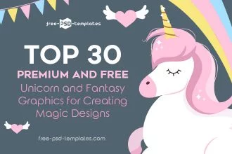Top 30 Premium and Free Unicorn and Fantasy Graphics for Creating Magic Designs