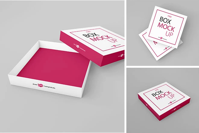 Free Box Mockup Set