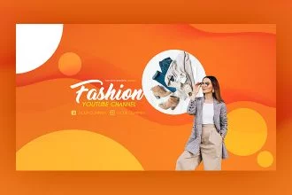 Free Fashion YouTube Channel Banner