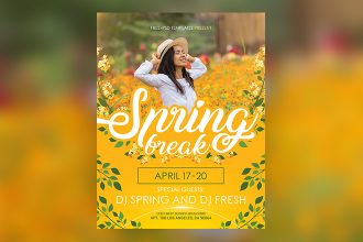 Free Spring Flyer in PSD