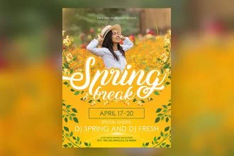 Free Spring Flyer in PSD