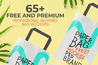 65+ Free Professional Shopping Bag Mockups and Premium Version!