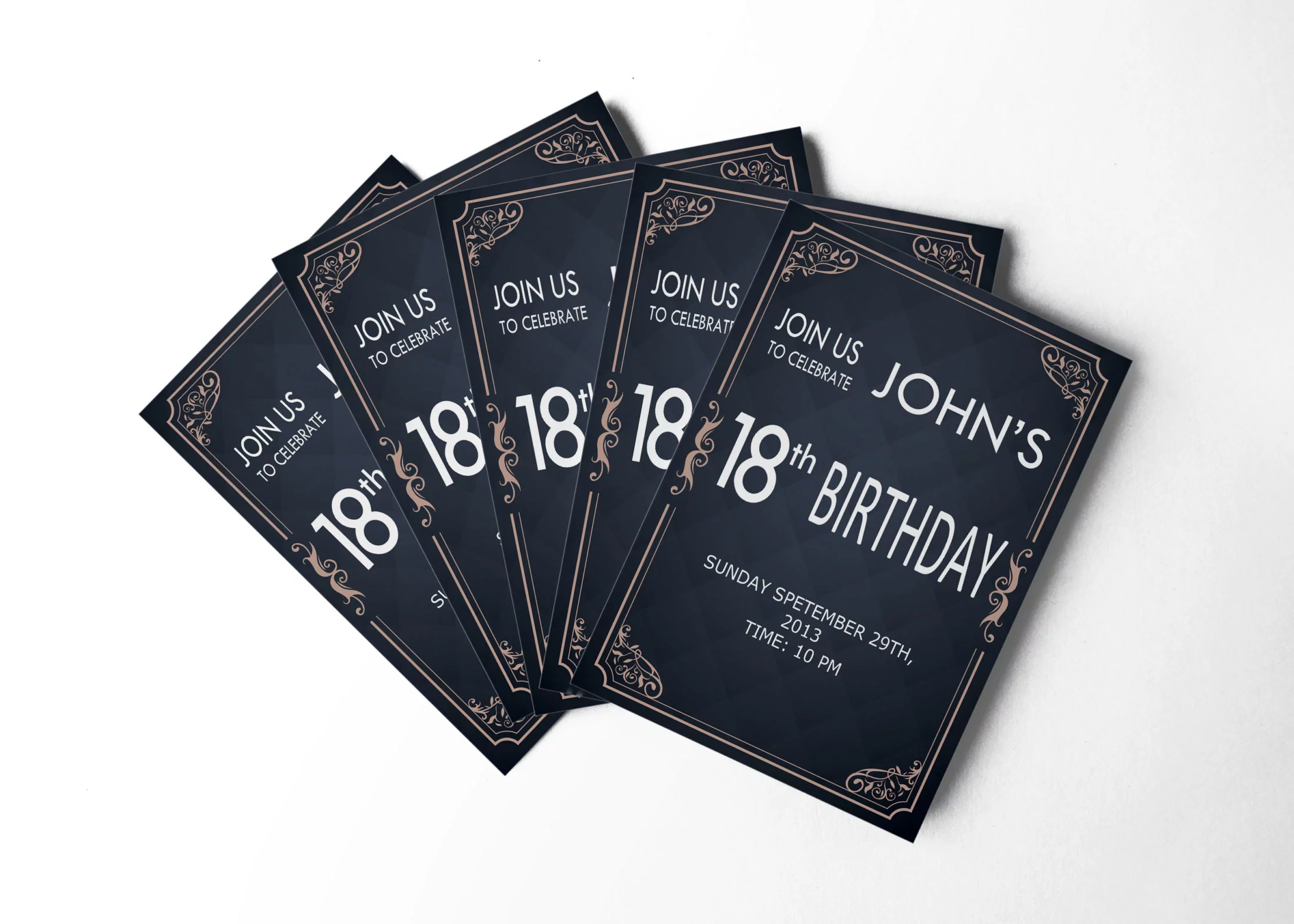 Birthday Invitation Template - Free Vectors & PSDs to Download