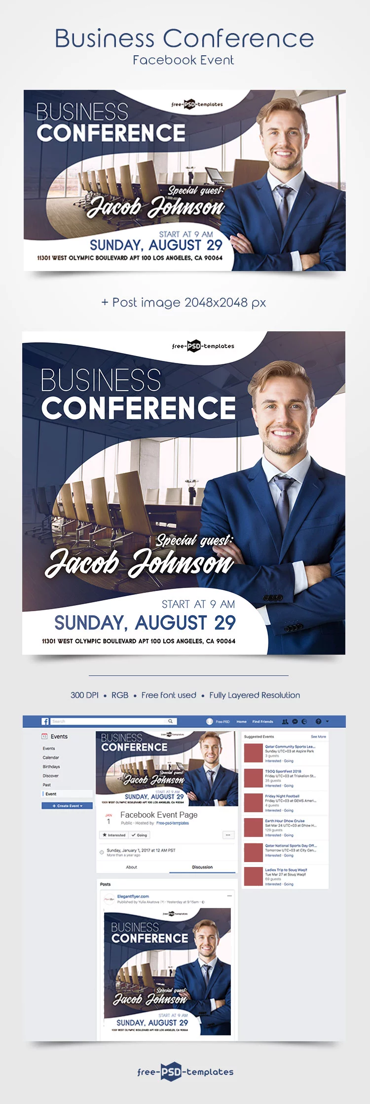 Free Business Conference Facebook Event Page