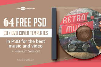 Soundcloud Photoshop CD & DVD Artwork Templates