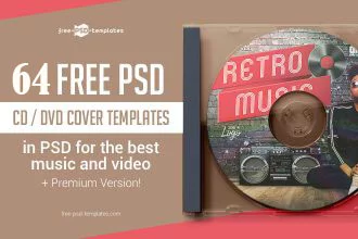 64 FREE CD/ DVD Cover Templates in PSD for the best music and video + Premium Version!