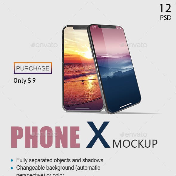 Download 35+ Premium & Free iPhone X, XS, XR Mockup Templates in ...