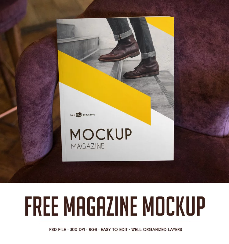 Free Magazine MockUps + Premium Version