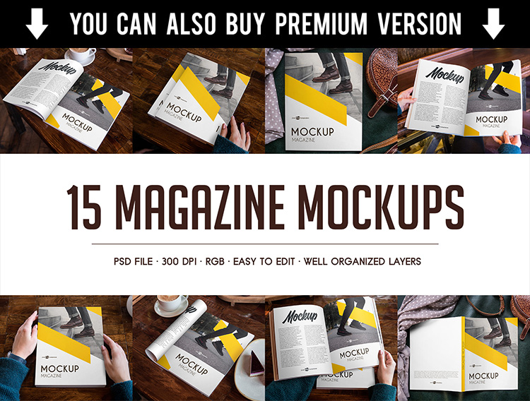 40 Premium And Free Magazine Cover Psd Mockups 2018 Free Psd Templates