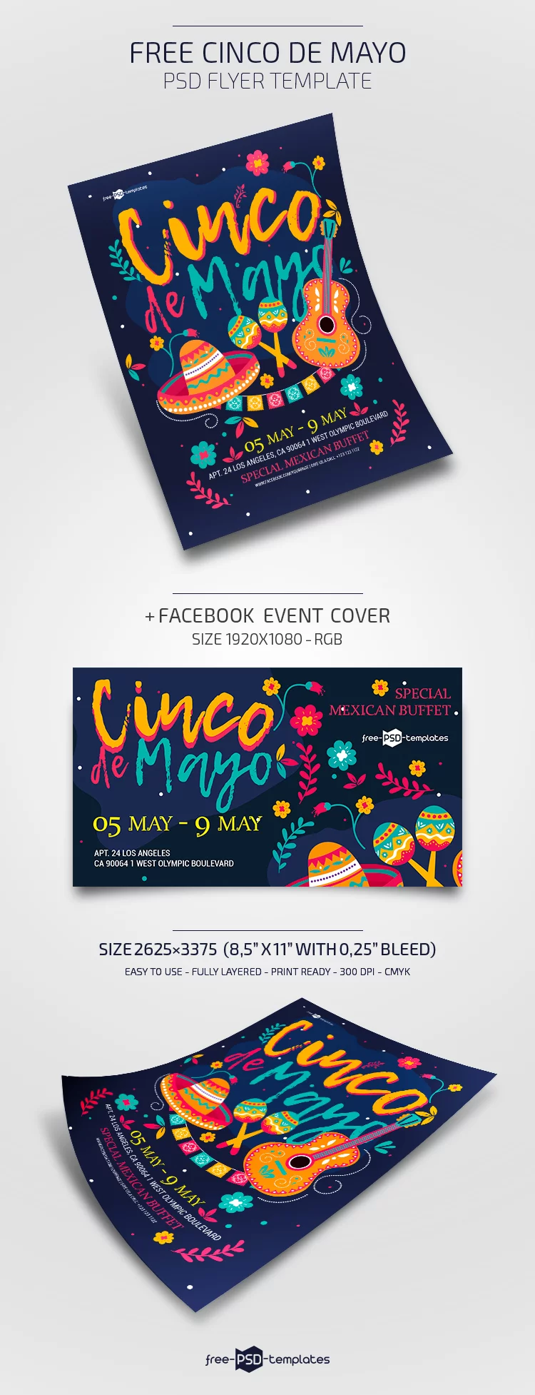 Free Cinco De Mayo Flyer in PSD