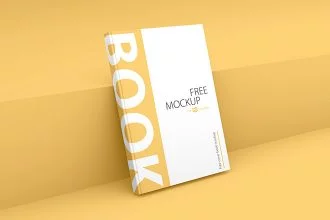 Free Book Cover Mockup (PSD)