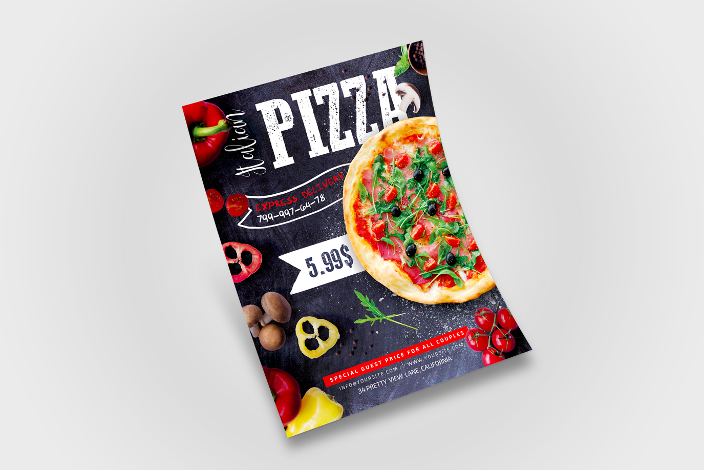 Free Pizza Flyer In Psd Free Psd Templates