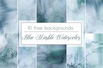 Free Blue Marble Watercolor