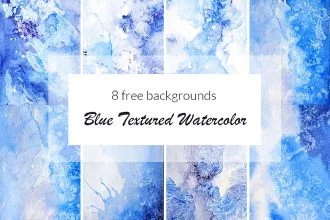 Free Blue Textured Watercolor