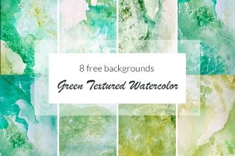Free Green Textured Watercolor