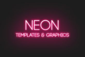25 Premium and Free Neon Templates & Graphics to Make Your Design Glow