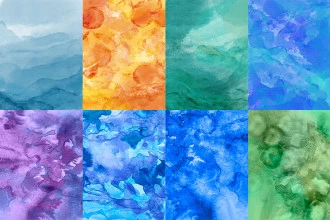 Free Colorful Textured Watercolor