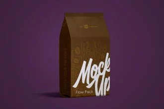 Free Flow Pack Mock-up in PSD