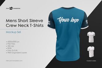 Download Mens Long Sleeve T Shirts Mockup Set Free Psd Templates